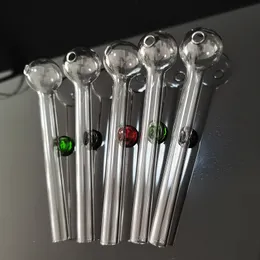 Tubi per bruciatore a nafta Tubo per fumo spesso Pyrex Bong Tubi per acqua 4,7 pollici Pipa per pipa dab rig in vetro colorato con diversi piedini a punto di equilibrio per Bubblers Narghilè Bong