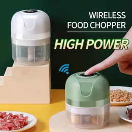 Elmat vitlök masher mixer mini grönsak chopper chili kött ingefära masher maskin USB laddar blandare kök prylar