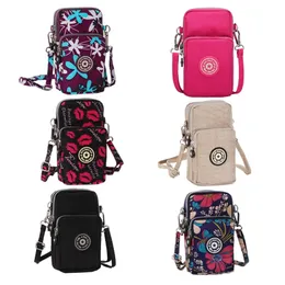 Małe ramię nylonowe kobiety telefoniczne mini mini żeńska messenger lady crossbody torba sportowa portfel 220701