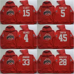 Ceomitness Men Ohio State Buckeyes Coollege Jersey 97 Joey Bosa 12 C.Jones 16 Barrett 1 B.Miller 15 Elliott Red Jerseys Hoodies Sweatshirts