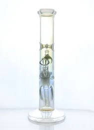 Zupełnie nowy bong czysty dym borokrzemowy szklany świetliste rurka hakah pęcherzyka z 1 opuszczającym prętem i złączem 14 mm