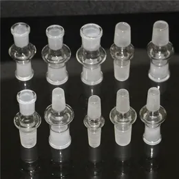 Adattatore per adattatore in vetro per narghilè all'ingrosso 10mm 14mm 18mm Adattatore per discesa in vetro maschio femmina per pipa ad acqua bong dab oil rig