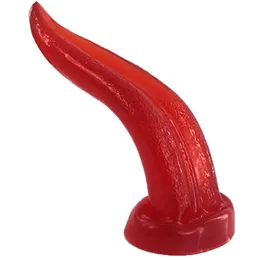 QKKQ Realistic Tongue Dildo sexy Toys For Women G-Spot Massage Masturbator Anal Butt Plug Goods Adult Erotic Product