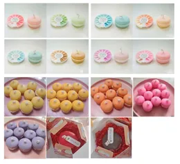 Macaron Scented Candles Portable Mini Macaron Cute Birthday Party Festival Home Decorative Candles Photo Shooting Props F0628G02 Best quality