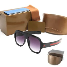 Hoogwaardige dames zonnebrillen luxe heren zonnebril UV Bescherming mannen ontwerper broedglas gradiënt metalen scharnier mode dames bril met originele doos