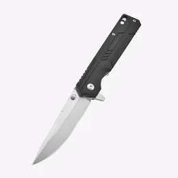 En Kaliteli Flipper Katlanır Bıçak D2 Saten Damla Noktası Bıçağı Siyah G10 Tığ A Bearing Hızlı Açık Açık EDC Cep Bıçakları