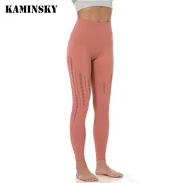 Kaminsky Women Seamless Leggings 높은 허리 운동 레깅스 스포츠 액티브웨어 땀 팬츠 선물 숙녀 피트니스 레깅스 LJ200820