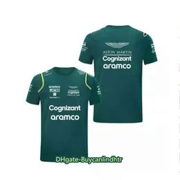 Aston Martin Cognizant F1 2021 Offizielles Team-T-Shirt, neuer Sommer, FIMartin Team Herren-Sport-Rennanzug, kurzärmelig, Feuchtigkeitsaufnahme