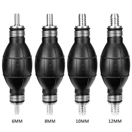 6mm/8mm/10mm/12mm Home Hand Fuel Pump Line Rubber Aluminum Hand Primer Bulb Diesel Oil Transfer Petrol for Car Boat Marine Outboard Applicable to Various Fuel Systems