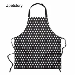 UpetStory Restauranthome Fartuch do kuchni dla szefów kuchni Polka Dot Women Kitchen Długie fartuchy do pieczenia Regulowane sprzątanie Niestandardowe D220704