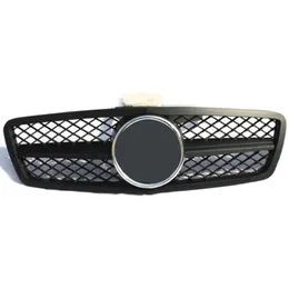 4 färger främre luftintaggaller för Benz C-Class W203 2000-2006 C63 ABS Material Car Mesh Grille Car Styling