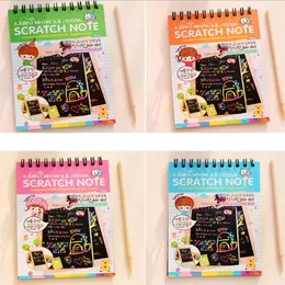 Krasnotitie Zwart karton Creatief doe-het-zelf teken schetsnotities voor kinderen speelgoednotitieboekje Kleurtekening Notitieboekbenodigdheden