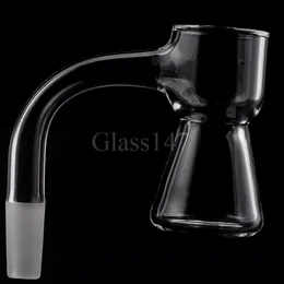 DHL Full Whald Smoking Nails Beveled Edge Beaker Quartz Banger 25 мм OD для стеклянных водных бонж