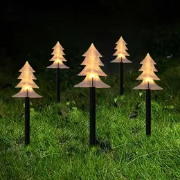 5st Christmas Snowflake Garden Decor LED Light Christmull Decoration for Home Pathway Light Natal Year Outdoor Light 201203