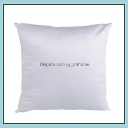 Pillow Case Bedding Supplies Home Textiles Garden 45X45Cm Sublimation Square Pillowcases Diy Blank Pillowcase Er For Dha3P