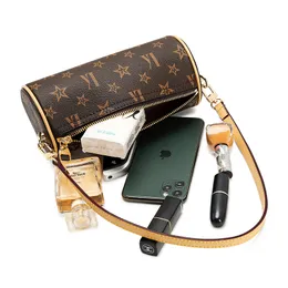 Luxus Messenger -Taschen weibliche Handtasche Zylinder Geldbeutel Mode echte Ledertasche Frauen Crossbody Taschen kleine Damen Umhängetasche