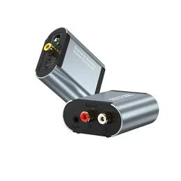 Optische Digital-Analog-Audio-Konverter-Anschlüsse, Stereo-SPDIF-Toslink-Koaxialsignal-DAC-Buchse, 2 * RCA-Verstärker-Decoder-Adapter