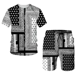 Hip Hop Tshirt Krótkie spodnie Suits Summer Men Kobiet Tracksuit Topss 2PC Zestawy Sport i Casual Mens Ubrania 220602