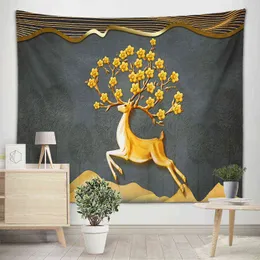 „Boho Chic Decoration Decoration Dibet Fairycore Decor pokój Moose Dekoracja do ściany światowej sypialni” J220804