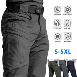 Pantalones tácticos para hombre, pantalones deportivos informales urbanos militares elásticos con múltiples bolsillos para hombre, carga de secado rápido S 5XL 220826