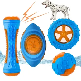 Dog Chew Toys Ball Play interativo jogo de piscina flutuante resistente a mordida rubbe rubbe Fidget Toy Supplies Product para pequenos cães grandes 220510