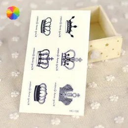 Adesivi Tatuaggi In Inglese Corona Impermeabile Semplice Piccolo