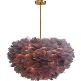 Pendant Lamps Nordic Creative Personality Feather Lamp Warm And Romantic Bedroom Living Room Children's ChandelierPendant