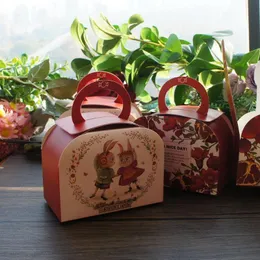 Gift Wrap PCS Red Love Dancing Flower Paper Box As Wedding Favor Chocolate Cookie Candy PackagingGift Giftoft