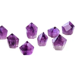 2022 New Natural Amethyst Crystal Quartz Punto Punto Artigianato Reiki Healing Chakra Gemstone Gemstone ruvido Stone Stone Energy Degauss Ornamenti