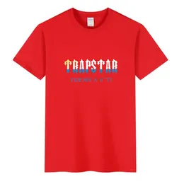luxury trapstar Men's T-Shirts 21ss Designer Hip Hop Tshirt Black White Red Shirts For Big Size Tshirts Fashion 100% Cotton Tops for Men and Women