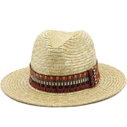 Mulheres Sun Hats Bands Ribbon Bands Men Straw Caps Summer Panamá Panamá formal Festa ao ar livre Picnic Bucket Hat Sombreros For Men