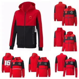 2022 new F1 racing hoodie autumn and winter team work clothes with the same customization