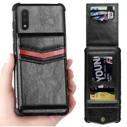 Leder Flip Handyhüllen für Samsung S10 S20 Plus S20 Ultra A10 A20 A30 A50 A70 A10S A20S A20E A01 A11 A21 A21S Note 10 Pro