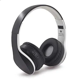 Hörlurar trådlöst stereo bluetooth hörlurar vikbara hörlurar animering som visar headset support tf kort inbyggd mic 3,5 mm jack för