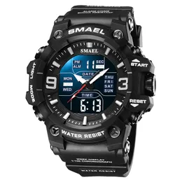 Smael 2022 gränsöverskridande Ny vattentät sport Watch Men's Multi-Functional Luminous Cool Electronic Watch Gift A2