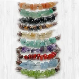 Bracelets de charme Bohemian Mada em pedra natural para mulheres Cadeia de cera Cristal Labradorita Amethyst Aquamarine Banges elegantes FAWN2 FAWN2