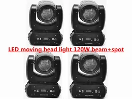 4PCS ruchomy głowica 120 W wzór wiązki Movin Head z 8 obrotowym prism super jasny regulowany dźwięk DMX Aktywowany idealny do sceny