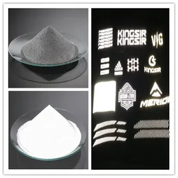 High Retro Reflective Pigment Reflective Glass Beads Silver Reflective Powder 15-35UM
