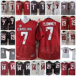 Xflsp 2022 College Custom South Carolina Gamecocks Stitched Football Jersey 1 Deebo Samuel Jerseys Jadeveon Clowney 19 Jake Bentley 21 MARCUS