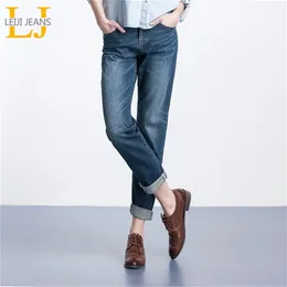 Leijijeans Spring Spring Plus Size Bleached Vintage Mid Talia Pełna długość luźne dżinsy dżinsy dla kobiet LJ200808