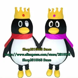 Mascote boneca traje pinguim mascote traje dos desenhos animados sset tamanho adulto tamanho fantasia vestido halloween festa de aniversário de Natal 1113