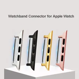 محولات لـ Apple Watch 123456 موصل الأشرطة الذكية من الفولاذ المقاوم للصدأ لـ IWatch 38mm 40mm 42mm 44mm 44 مم رابط معصم الألومنيوم