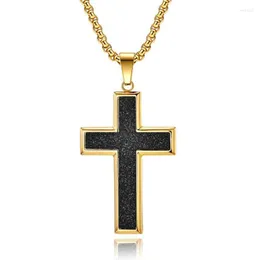 Pendant Necklaces Cross Necklace 316L Stainless Steel Titanium Crucifix Religious Jewelry For Men And WomenPendant