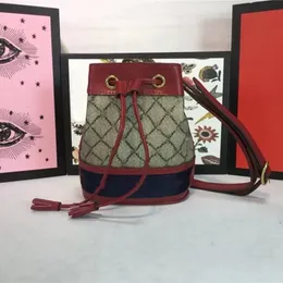 Designertaschen Luxus Rojo Ante Ophidia Mini strukturierte Wildleder-Beuteltasche mit Lederbesatz Damen Umhängetasche Geldbörsen