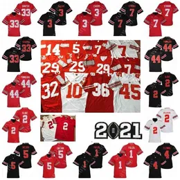 A001 NCAA Ohio State Buckeyes Jersey C.J. Stroud J.T. Tuimoloau Chris Olave Julian Fleming Garrett Wilson Jack Sawyer Quinn Ewers Justin Fields F