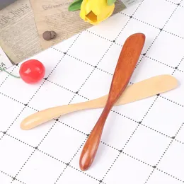 Flatvaror sätter tjockt handtag trä smör kniv marmelad japan stil middag knivar tabare med högkvalitativ styleflatware