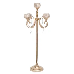 10PCS Gold Floor Candelabra Centerpiece 5 świec -Elegancki projekt ślubu, przyjęcia i formalnego wystawy świątecznej imprezy