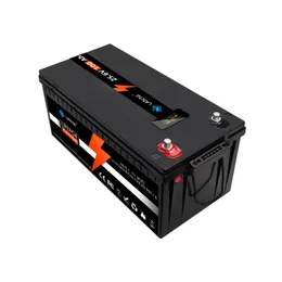 24V 100Ah LiFePO4 lithium battery with voltage display BMS, suitable for boats, golf carts, forklifts, solar energy and campervans