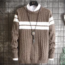 Maglioni da uomo AIRGRACIAS maglione classico strisce bianche tessuto di alta qualità pullover casual 2022 primavera calda semplice camicia che tocca il fondo