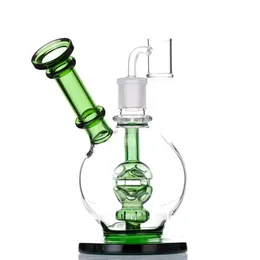 Hookahs Glass Bong Dab Rigs Bongs Bang Heady Watter Pipe Feb Egg Filter 6.8 Inch 18.8mm Joint With Quartz Banger 3 Colors